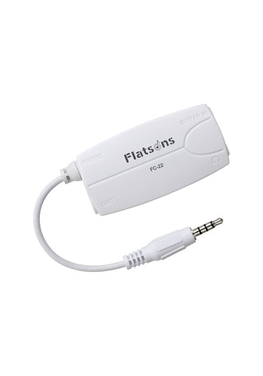 Yaozixa Gitar Ve Bas Girişli Akıllı Telefon/tablet Efekt Çevirici - 6.35mm Ve 3.5mm Çıkışlı Beyaz Adaptör