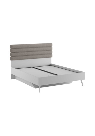 Milano Çift Kişilik Karyola - Vizon/zebra 166x120x205 Cm 166 X 120 X205
