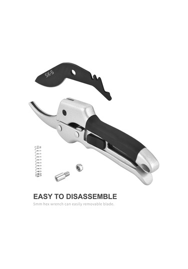 Qingmipy "bahçe Makası Sk-5 - Paslanmaz Çelik Budama Makası, Çiçek Ve Ağaçlar İçin Rahat Kullanım"