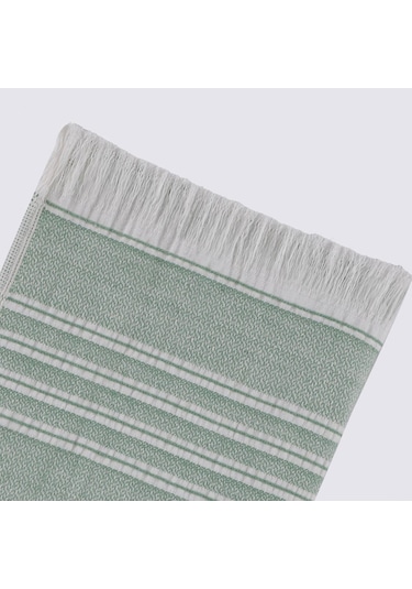 Ecocotton Elis Yeşil-krem 3 Parça Organik Mutfak Havlu Seti 40 X 60 Cm. Yeşil - Krem