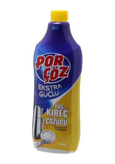 Porçöz Ekstra Güçlü Pas Ve Kireç Çözücü 1 Litre