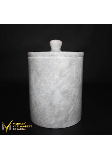 Gri Mermer Çöp Kovası