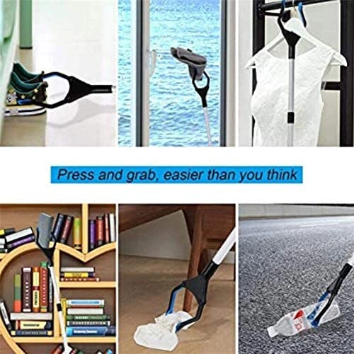 Xindoker Alüminyum Boru Çekirdekli Çok Amaçlı Nesne Kaldırma Aleti - Kolay Kullanıma Dair 32 İnç Genişlik Gümüş - Mavi