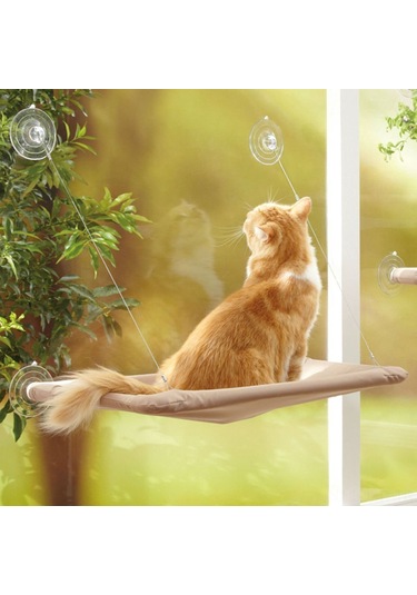 Geeroyoo Pencerede Kullanım İçin Kedi Hamak Yatağı, Güneş Keyfi Ve Doğa Manzarası İle Rahatlık
