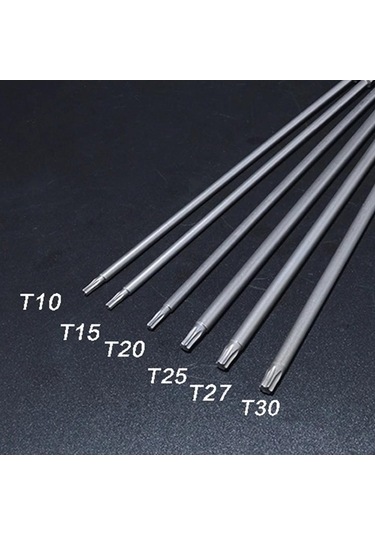 Pazly Torx Tornavida Ucu S2 Çelik T10-t30 200mm Manyetik 6 Adet