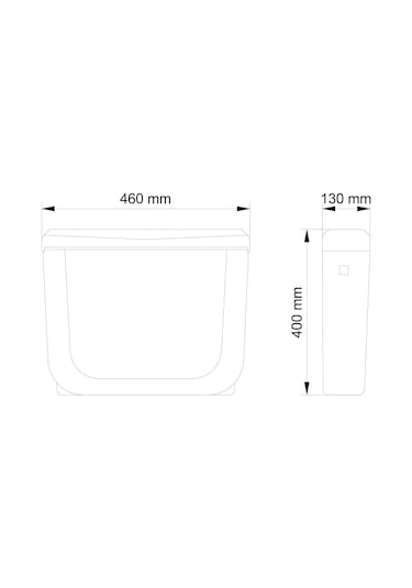 Visam Deniz 2000 Stoplu Spiral Dirsekli Klozet Üstü Rezervuar Beyaz