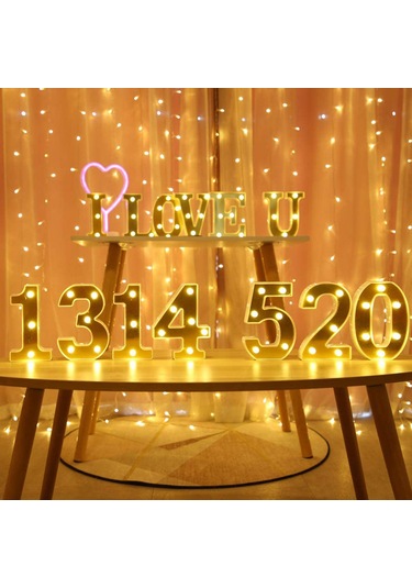 Yunboo Altın Led Harf Işığı Z - Özel Günler, Parti Ve İfade Dekorasyonu, Pil Dışında Gönderim Diğer