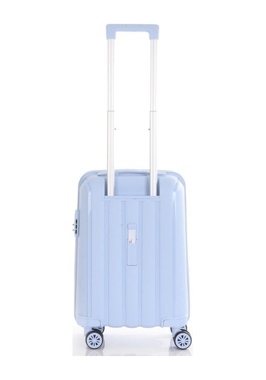 Mçs Bavul Orta Ve Kabin 2li Set Kırılmaz Silikon Valiz V305 Bebemavi Bebe Mavisi