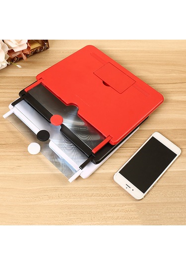 Xindoker Beyaz 10/12 İnç Çekmeli Ekran Büyütecisi - Hd Kalite, Göz Koruma, Radyasyon Engelleme, Açısı Ayarlanabilir Masaüstü Tutucu