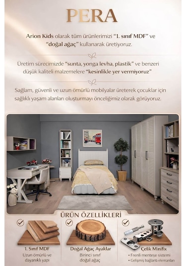 Pera Başlık 120'lik Kumtaşı Renk Mdf Diğer
