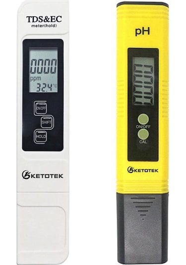 Taşınabilir Dijital Ph Ölçer 0.00-14.0 Ph Test Cihazı Tds Ec Metre Termometre 0-9999us/cm 0-9999ppm Ph Tds Ec