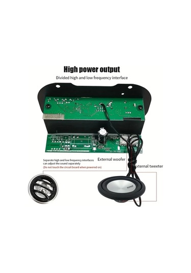 Globalbloom Siyah 12v Araç Subwoofer Amplifikatör Kartı 300w Yüksek Hassasiyet 30w Rms Çağdaş Tasarım