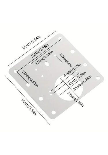 Paslanmaz Çelik Menteşe Onarım Plakası Hırdavat Ürün