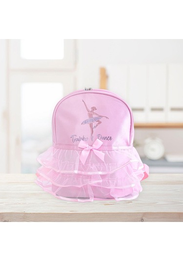 Suntek Kızlar Için Bale Dans Sırt Çantası Spor Latin Dansı Pembe