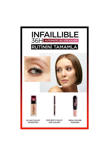 L'Oreal Paris Infaillible Automatic Jel Göz Kalemi Kahverengi