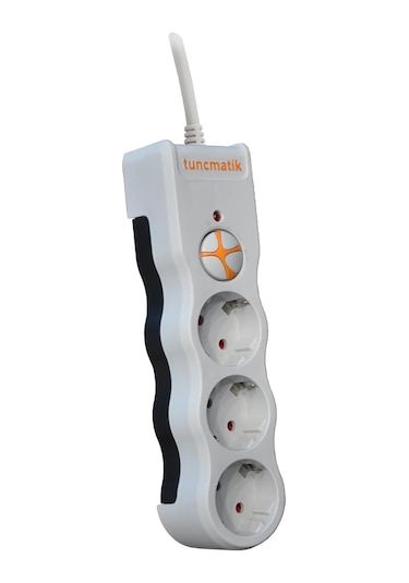 Tsk19009 Powersurge 3-surge Protectıon Plug-1050 Joule-wıth Cable Beyaz 1
