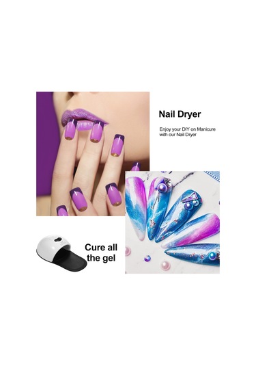 Shineyee Taşınabilir Uv Tırnak Lambası Tırnak Kurutma Makinesi Led Ekran 3 Zamanlayıcı Tırnaklar Ayak Parmakları İçin Hızlı Kuru-421