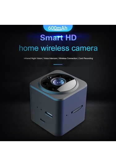 Akıllı Hd Kablosuz Ev Kamerası 600mah Kızılötesi Gece Görüşü Sesli İnterkom Kablosuz Bağlantı Kart Kaydı