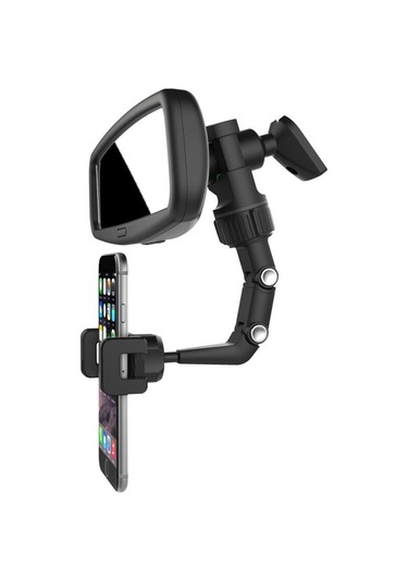 Yingfu Dikiz Aynasına Takılı Siyah Akıllı Telefon Tutucu, Uygun Her Akıllı Telefon İçin Diğer
