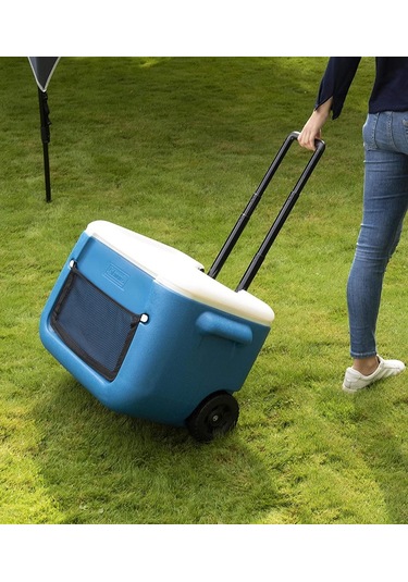 Coleman Poly-lite Wheeled Mesh 50 Qt Tekerlekli Soğutucu Buzluk 47.3 Lt 001