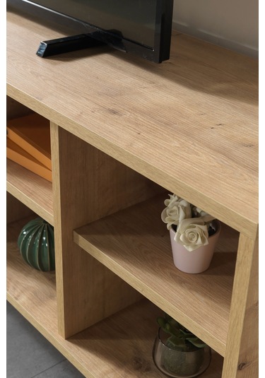 3608 Şile Metal Ayaklı Metal Kulplu 160 Cm Tv Ünitesi Safir Safir