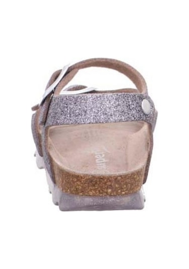 Superfit 1-000127 Kız Çocuk Gümüş Mantar Sandalet Gümüş