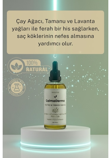 Calmaderma Kepek & Ferahlık 100 Ml - Çay Ağacı & Tamanu Saç Bakım Yağı