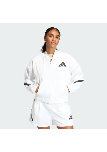 Adidas Z.n.e. Woven Bomber Kadın Sweatshirt C-adıkd8507b30a00 Beyaz