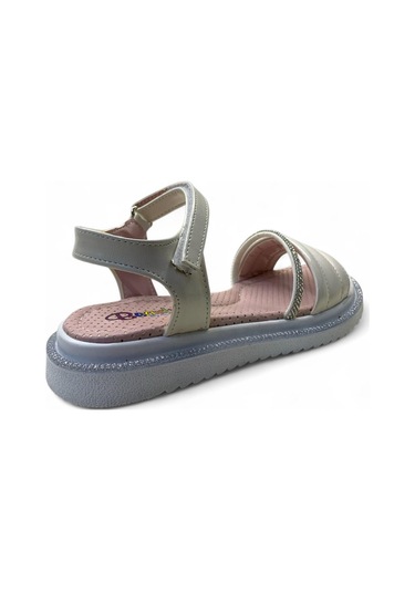 540 Kız Çocuk Taşlı Sandalet Krem