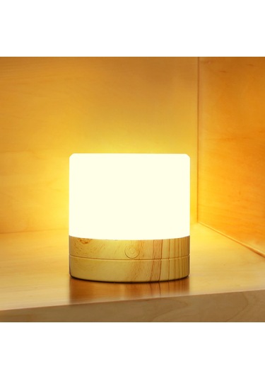 Suofeng Uzaktan Kumandalı 7 Renkli Usb Şarjlı Gece Lambası - Parlaklık Ayarlı Yatak Başı Aydınlatma Beyaz