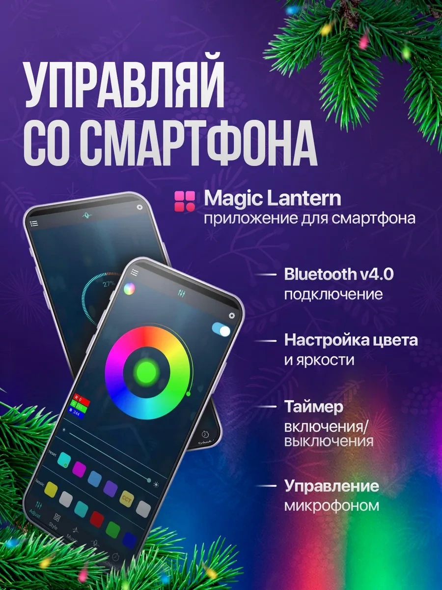 Ogonek Akıllı Led Işık Zinciri 10 Metre Bluetooth Og-ldg19 253895533 Çok Renkli