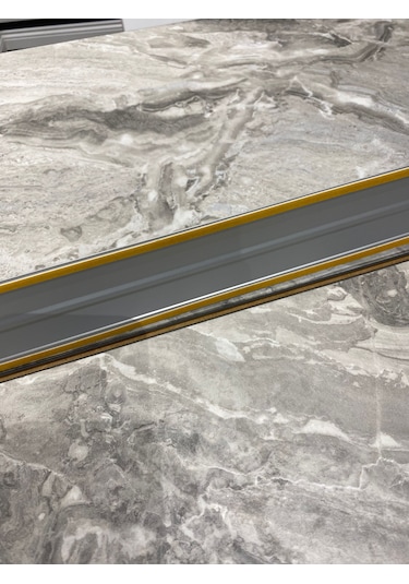 Alüminyum 6 Cm Kapı Eşik Profili Parke Kapı Altı Çıtası Yapışkanl