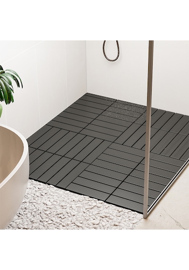 Porsima 1066 9lu Bahçe Balkon Teras Zemin Döşemesi Karosu Antrasi