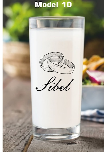 Kişiye Özel İsme Özel İsim Yazılı Rakı Bardağı Kadehi
