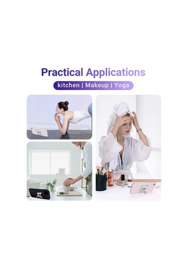 3 Paket Cep Telefonu Tutucu Halkaları Sevimli Kelebek Desenli Boyalı Metal 360 Dönebilen Cep Telefonu Tutucu Halkası Tokalı Pembe, Sarı, Yeşil