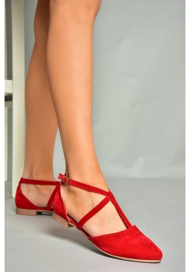Fox Shoes Kırmızı Kadın Babet D726537302 Kırmızı