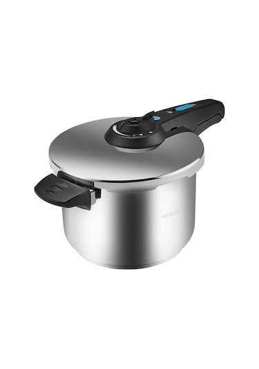 Karaca Saga İndüksiyon Tabanlı Düdüklü Tencere Seti 4+6 Lt Siyah