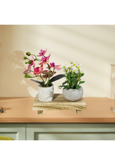 Suntek Ahşap Kaideli Ekran Bulaşık Sabunu Yükseltici Tabak Bej