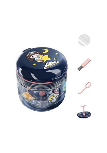 Dolıty Ortodontik Saklama Kutusu Su Geçirmez Toz Yuvarlak-mavi