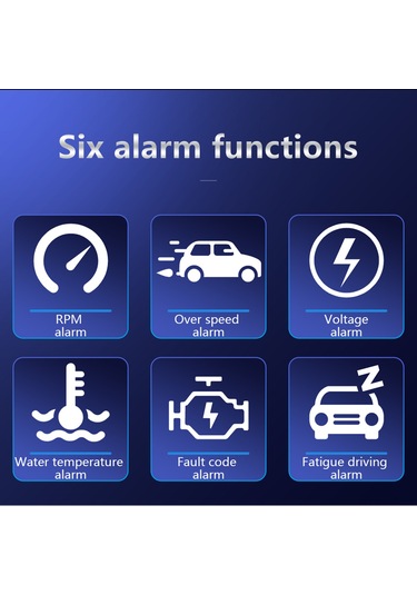 Xindoker Obdⅱ Araç Bilgi Gösterici B2 - 4" Ekran, 8 Gösterim Modu, 6 Alarm Fonksiyonu, Otomatik Açma/kapama, Otomatik Parlaklık Regülasyonu