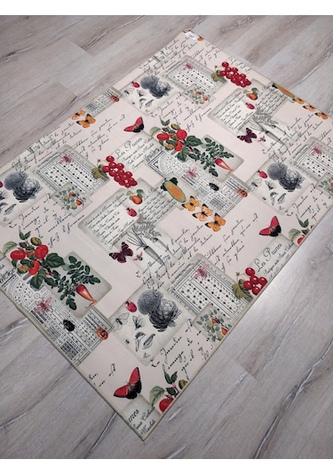 Yıkanabilir Kaymaz Halı D180 Mutfak Halısı 100X140 Cm