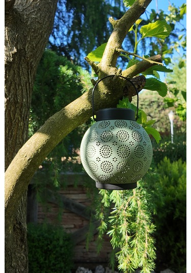 Greentech Güneş Enerjili Dekoratif Led Fener / Askılı Bahçe Feneri / Bahçe Dekorasyon Feneri / GT-SL25G