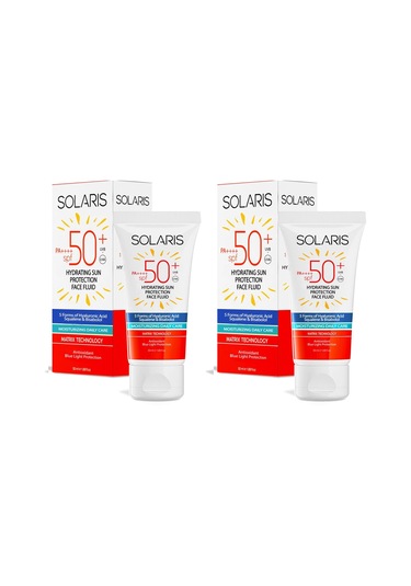 ﻿Solaris Günlük Nemlendirici Yüz Güneş Kremi SPF50+ 2 x 50 ML