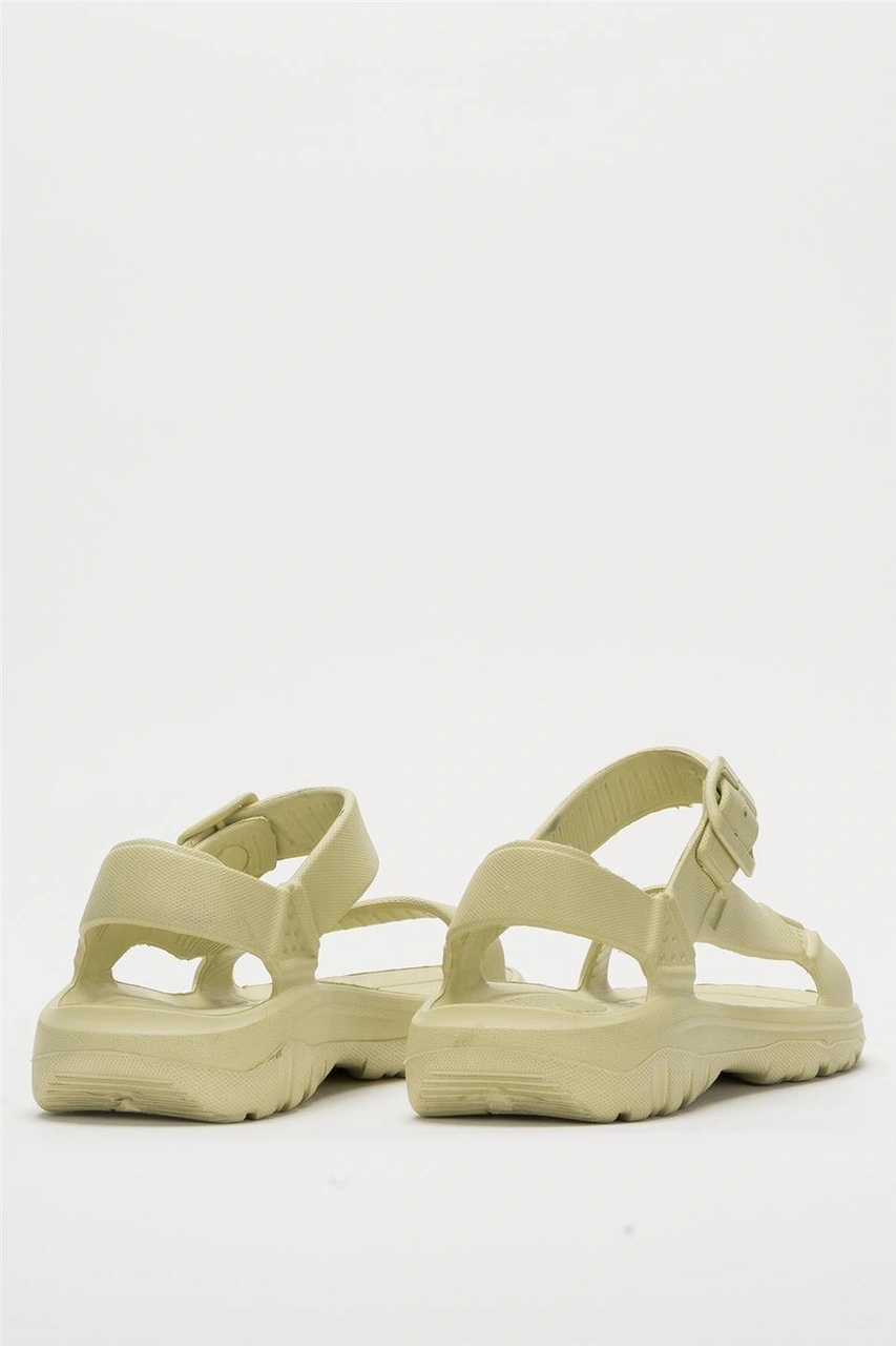 Unisex Eva Spor Kaymaz Yürüyüş Sandaleti Yeşil Yeşil
