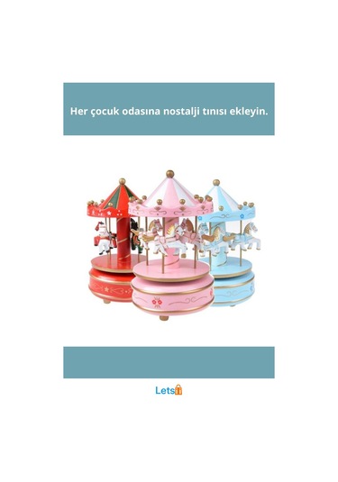 Renkli Atlı Karınca Müzik Kutusu Şık Dekoratif Hediye