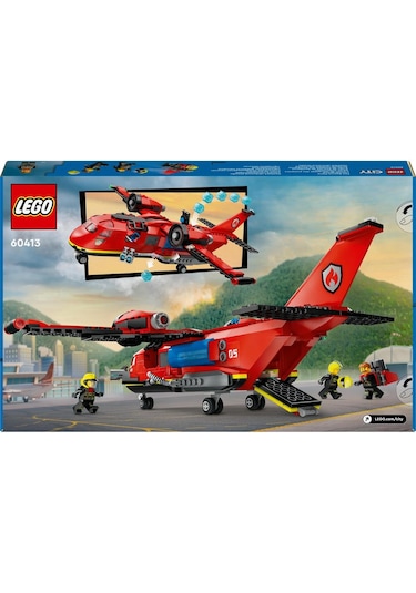 LEGO® City İtfaiye Kurtarma Uçağı 60413 6+ Yaratıcı Oyuncak Yapım Seti - 478 Parça