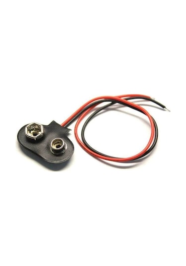 9 Volt Pil Başlığı 9V Pil Yuvası Pil Yatağı 5 Adet