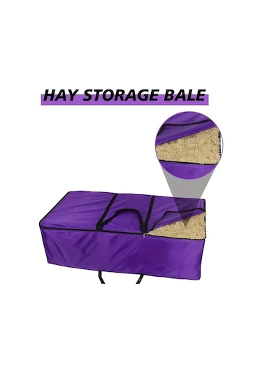 Elmpaly 1 Adet Büyük Kapasiteli Çuval Yemlik Ot Besleyici Koyun Keçi İnek Sığır 45 23 14 İnch Mor