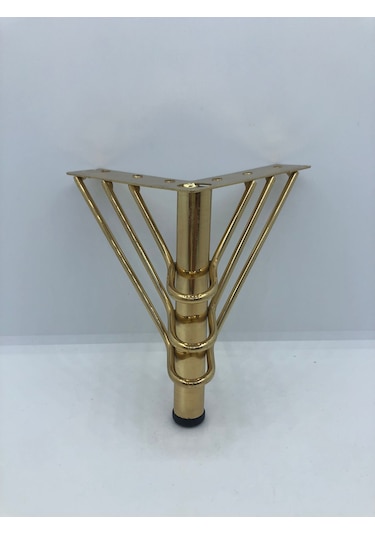 Metal, 12 Cm Gold Kaplama , Koltuk,baza Mobilya Ayağı 4 Adet