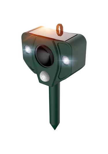 H47005 Pır Hareket Sensörlü Solar Ultrasonik Kovucu 5 Alarm Koyu Yeşil